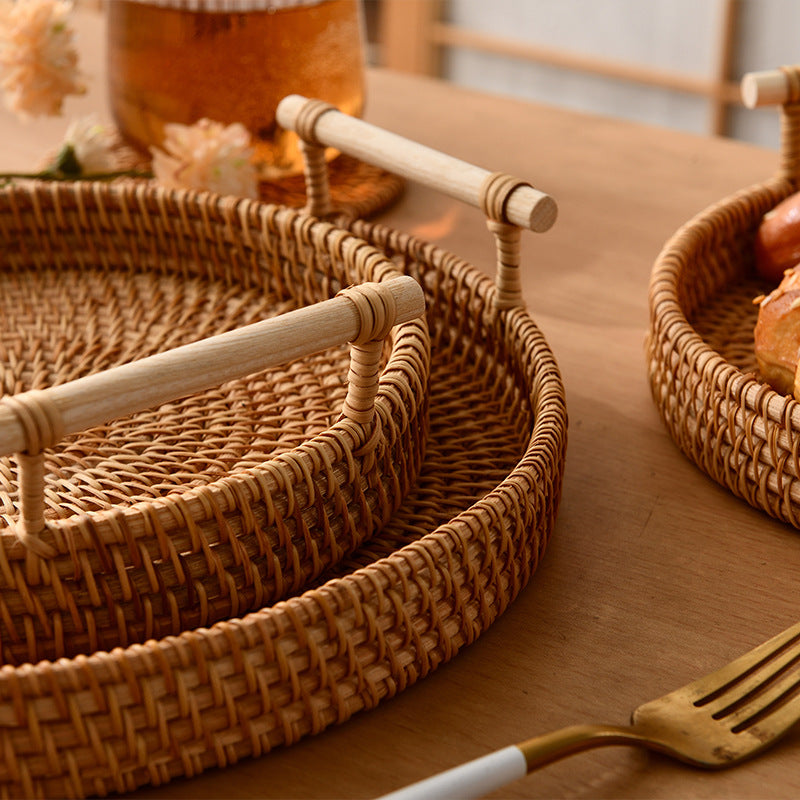 3-Piece Minimalist Rattan Tray Set | Small Size Contains Big Lifestyle Aesthetics