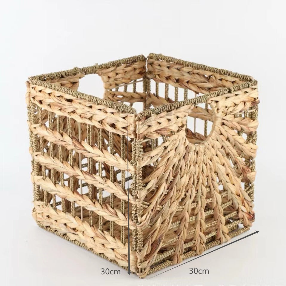 2-Pack Straw Cube Storage Basket — Natural Texture, Reshaping Spatial Order