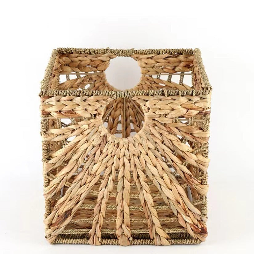 2-Pack Straw Cube Storage Basket — Natural Texture, Reshaping Spatial Order