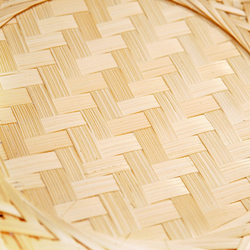 A three-piece set of rattan trays: large, medium, and small – a poetic interweaving of nature and life