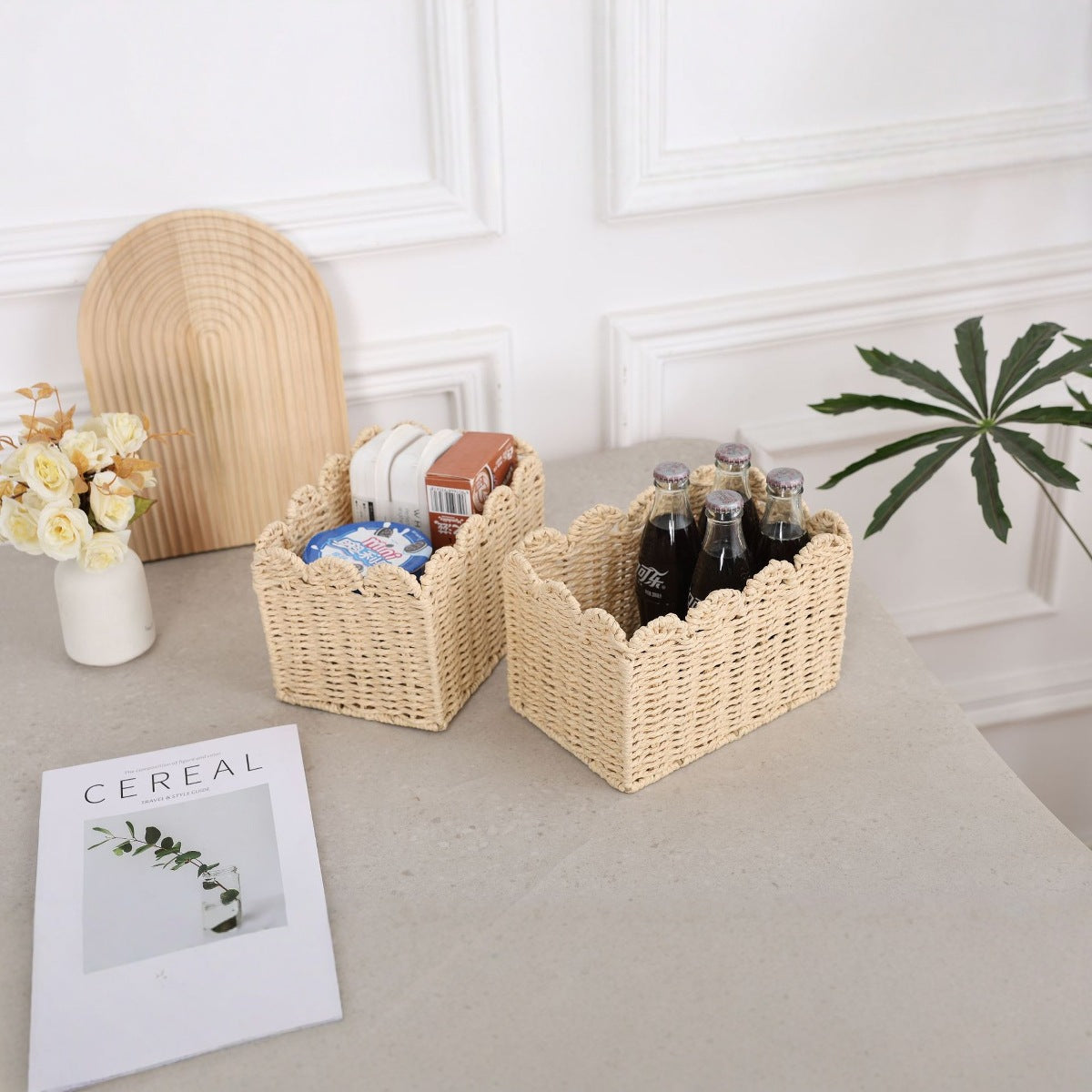 3-Piece Straw Storage Basket Set: Unlock a New Style in Home Storage