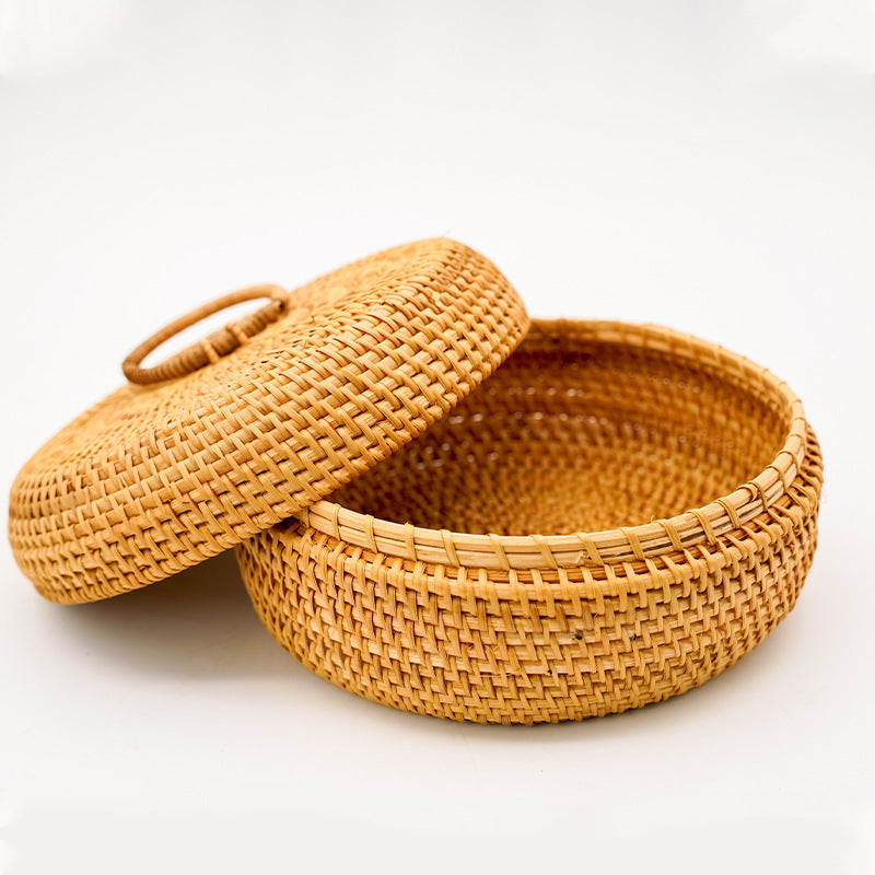 2-Piece Round Rattan Storage Box Set | A Storage Philosophy Hidden in Natural Textures