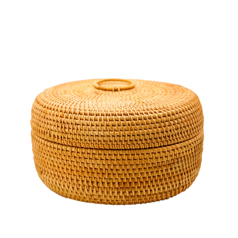 2-Piece Round Rattan Storage Box Set | A Storage Philosophy Hidden in Natural Textures