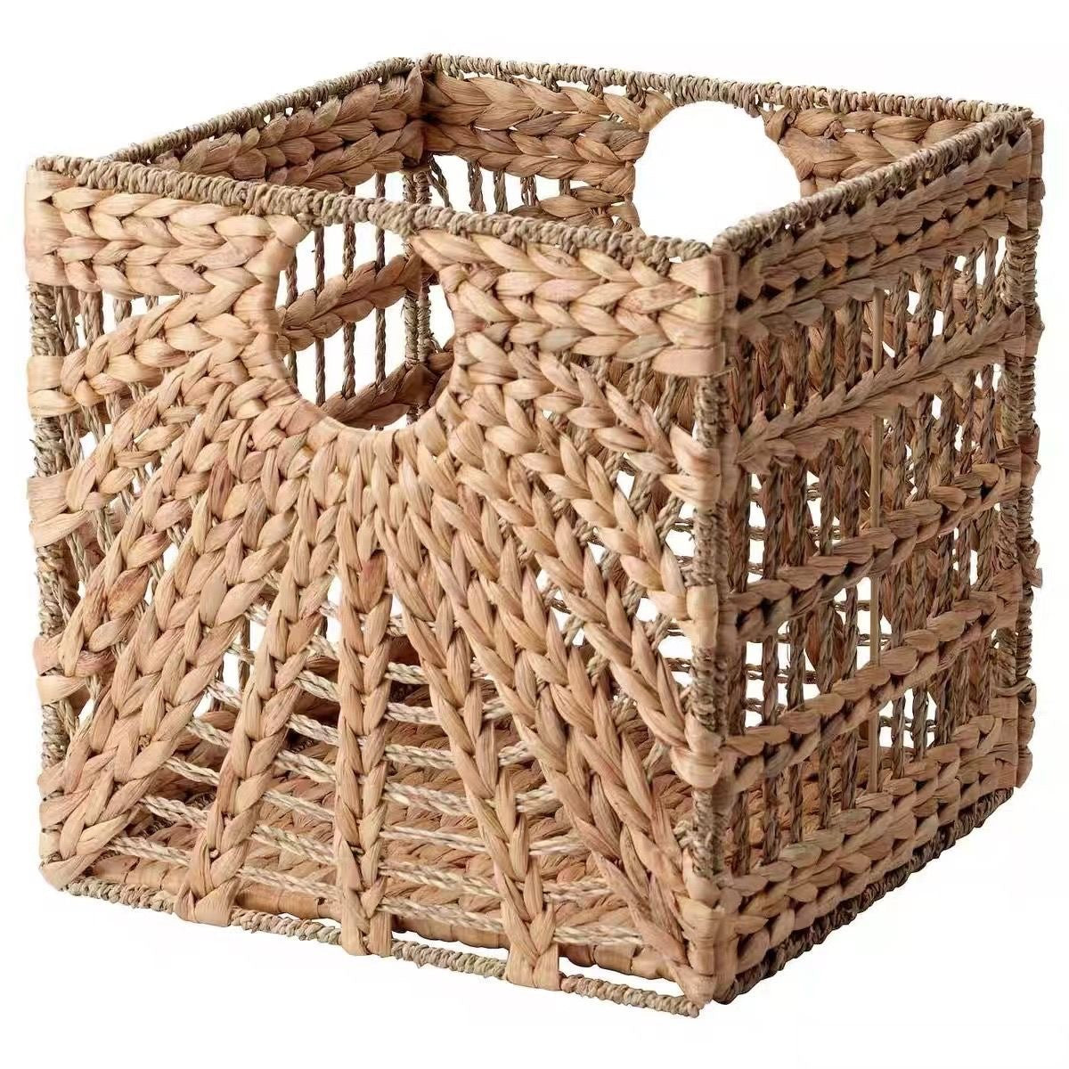 2-Pack Straw Cube Storage Basket — Natural Texture, Reshaping Spatial Order