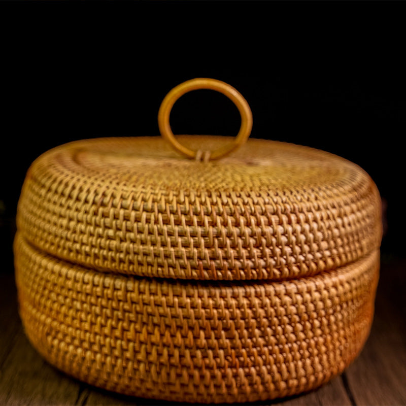 2-Piece Round Rattan Storage Box Set | A Storage Philosophy Hidden in Natural Textures