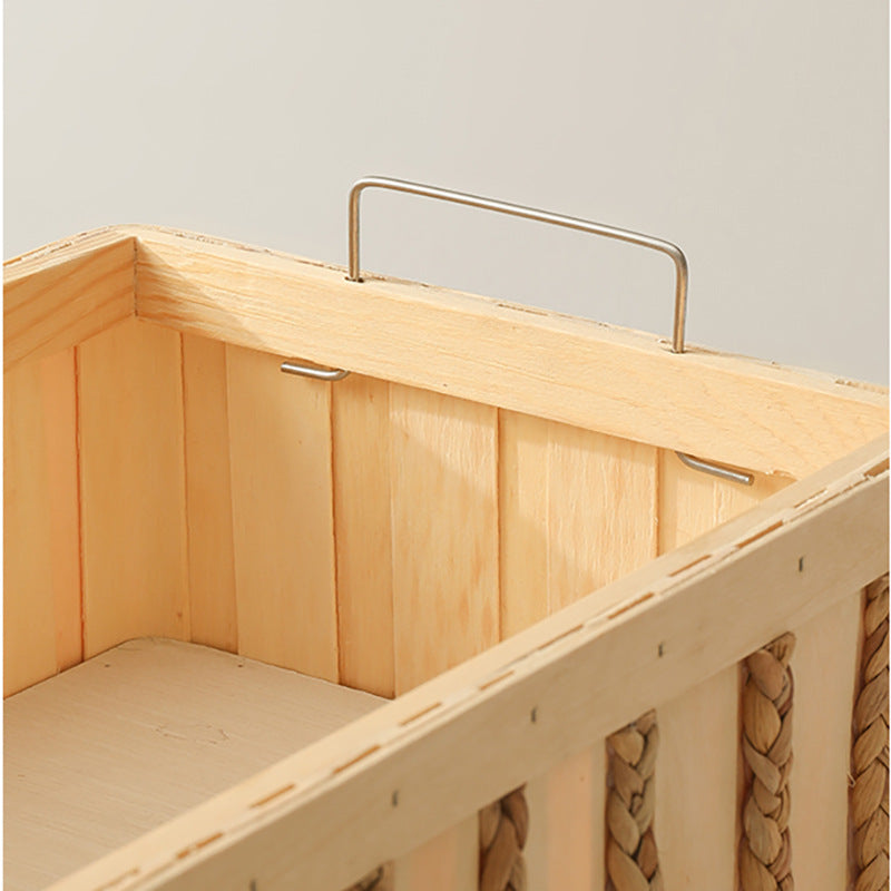 Wooden Woven Storage Basket (Set of 2): A Storage Aesthetic That Blends Nature and Craftsmanship