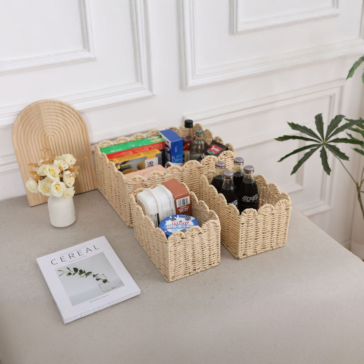 3-Piece Straw Storage Basket Set: Unlock a New Style in Home Storage